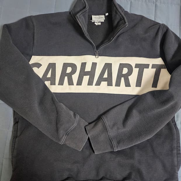 칼하트 WIP 하프집업 스웻셔츠 XL