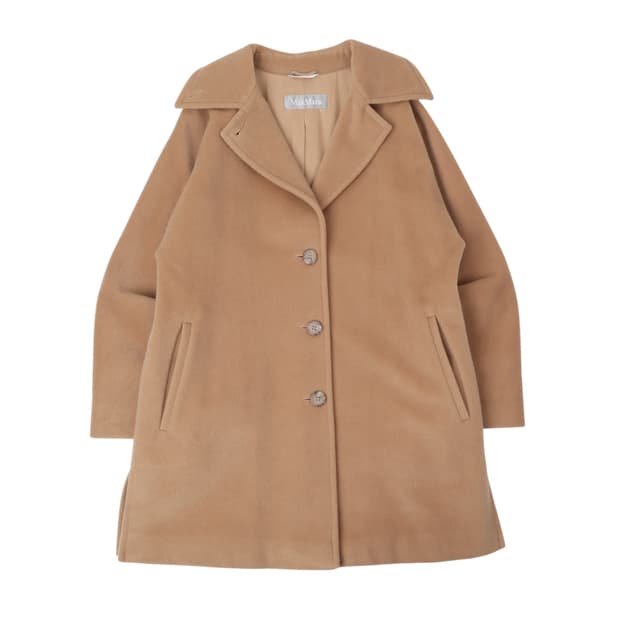 막스마라 이태리 베이지 큐프라 울 코트