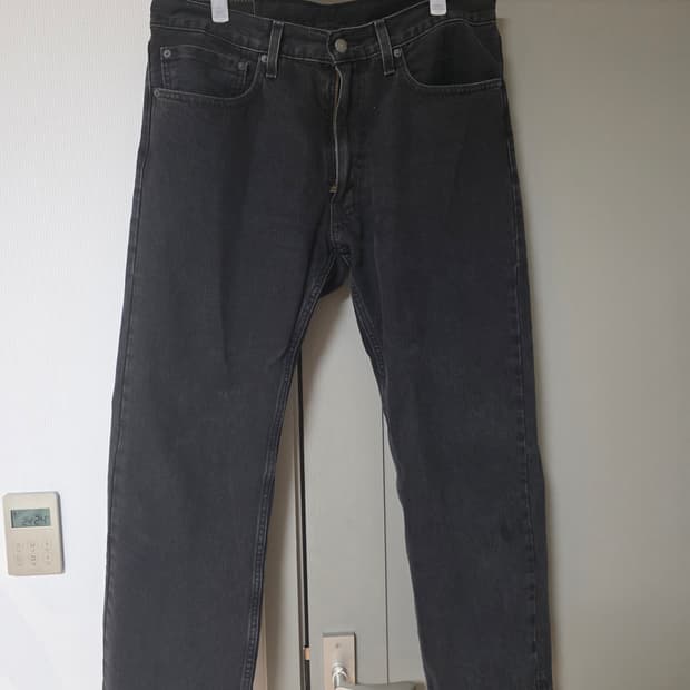 리바이스 555 릴렉스 스트레이트 흑청 34x30