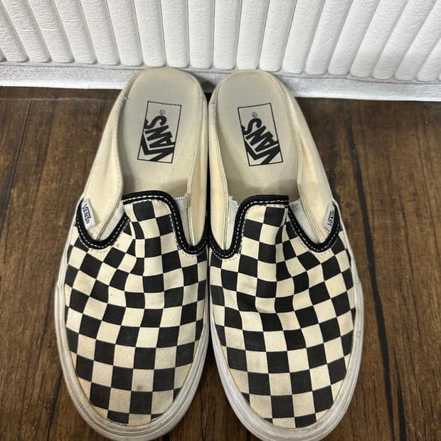 반스 체커보드 슬립온 뮬 240