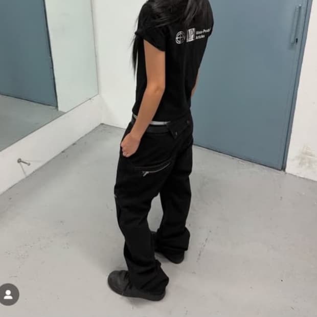 Plastic product revealed pocket pants s