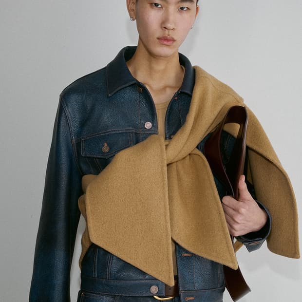 [할인] 렉토 24F/W 빈티지 이펙트 레더 팬츠 블루