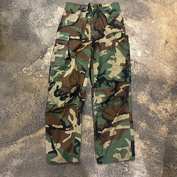 빈티지 80s 미군 m65 우드랜드 필드 팬츠 