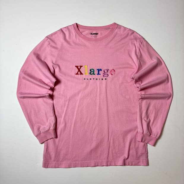 엑스라지 XLARGE 재팬 핑크 롱 슬리브 PN8973