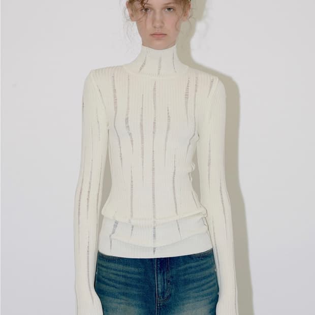 다이애그널 scotch sheer 니트