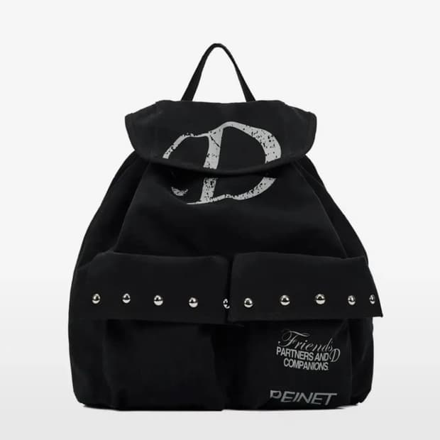 다이닛 스터드 포켓 백팩 블랙 