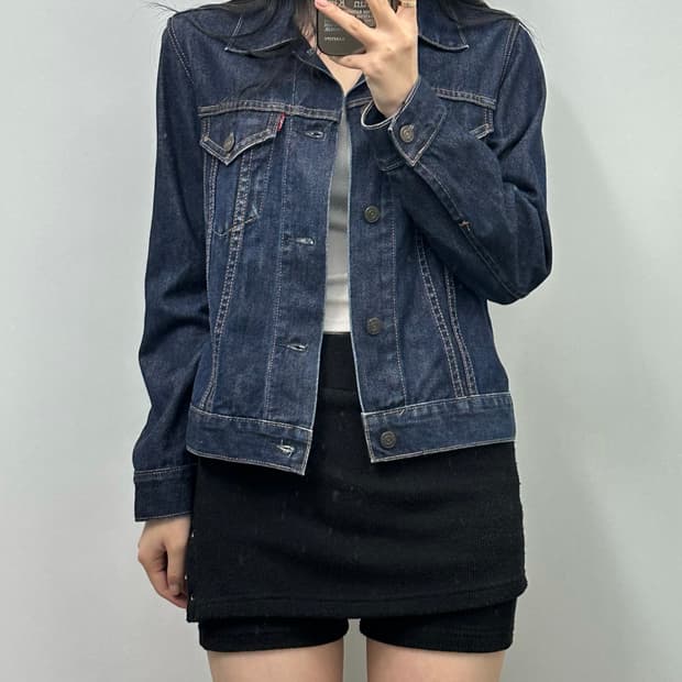 리바이스 레드탭 인디고 진청 데님 자켓