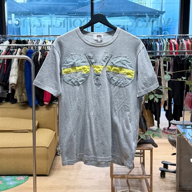 준야와타나베 eye 그레이 AD2015 로고패치 하프티 