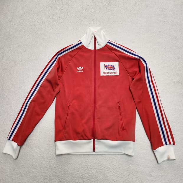 아디다스 구영국 트랙탑 레드 M