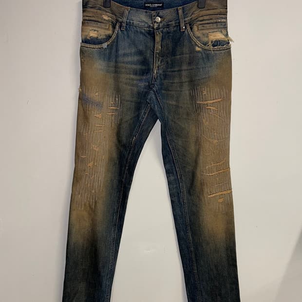 dolce&gabbana detail denim pants