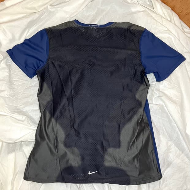 언더커 나이키 갸쿠소우 블루 투톤 퍼포레이티드 러닝 반팔