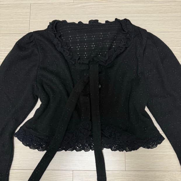 일본 빈티지 블랙 가디건