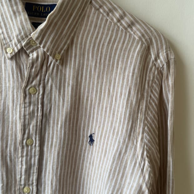 [Polo Ralph Lauren] linen stripe shirts