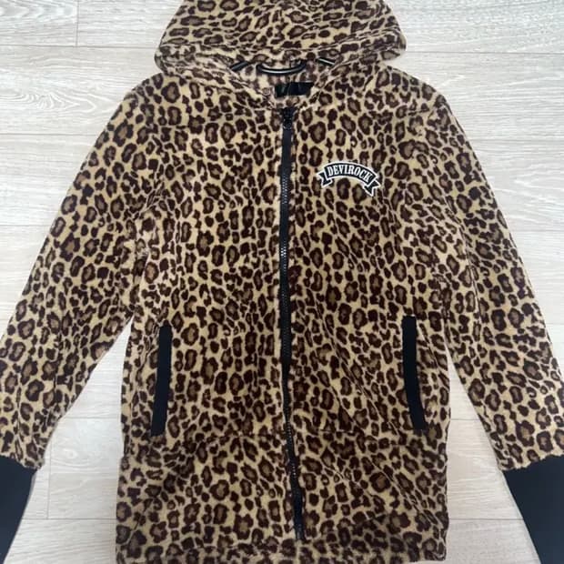 호피 후드집업 