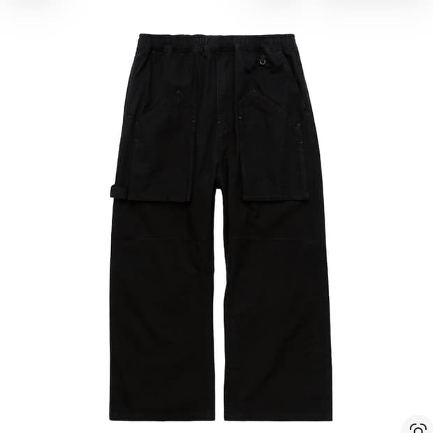 폴리테루 페인터 파자마 팬츠 블랙