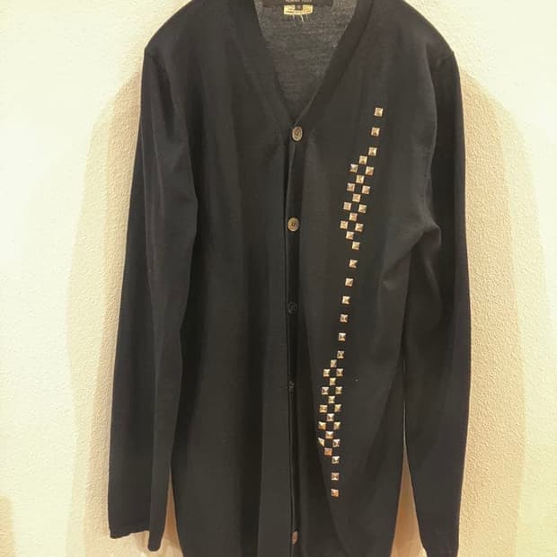 07SS 꼼데가르송 옴므 플러스 스터드 울 가디건
