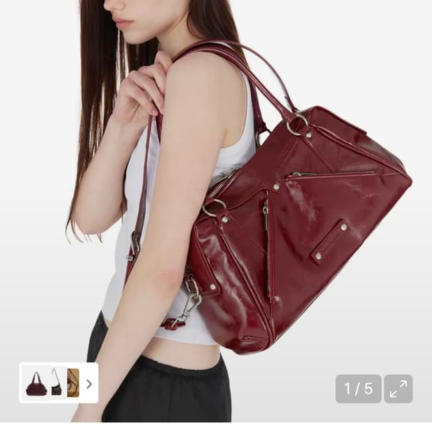 썬번프로젝트 모스백 Faux Leather M.O.S Bag