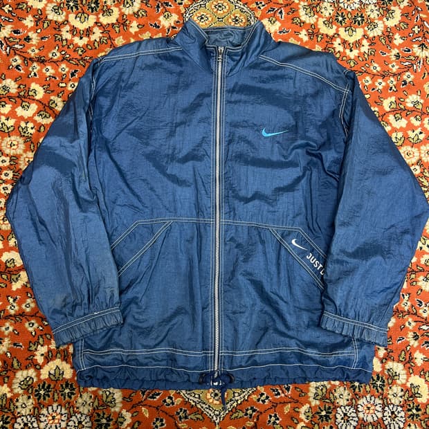 [L] NIKE 나이키 빈티지 올드스쿨 윈드브레이커 블루