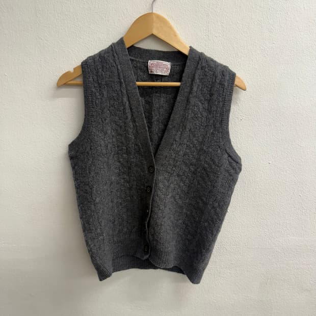 USA 펜들턴 울 니트 조끼 Petite S