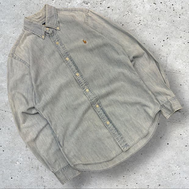 [S] 폴로 랄프로렌 슬림핏 데님 셔츠 남방 D188