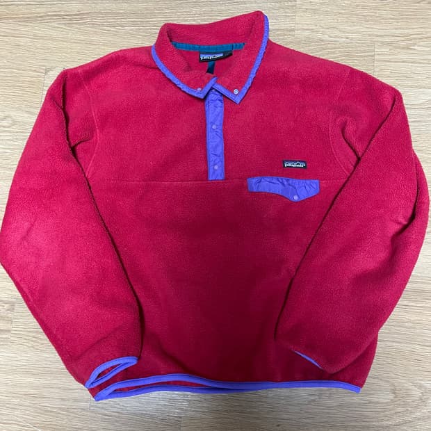 파타고니아 신칠라 made in usa 빈티지 레드 80s 90s 후리스