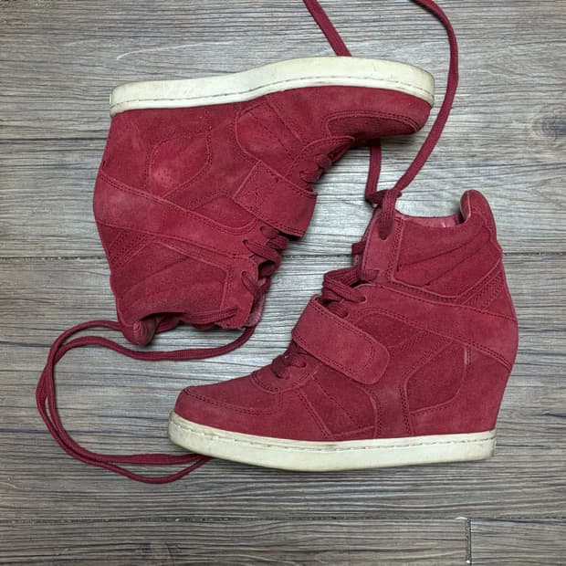 Ash BOWIE 하이탑 웨지 스니커즈 37