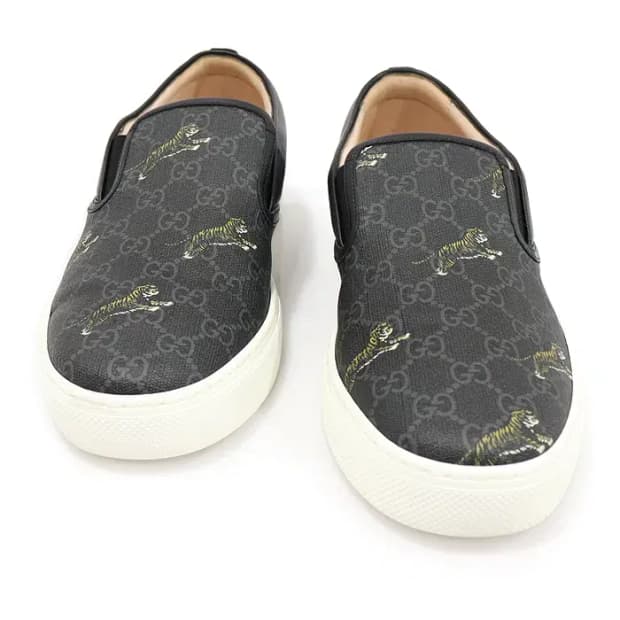 구찌 407362 타이거 프린트 남성 슬립온 스니커즈 CO57401GU