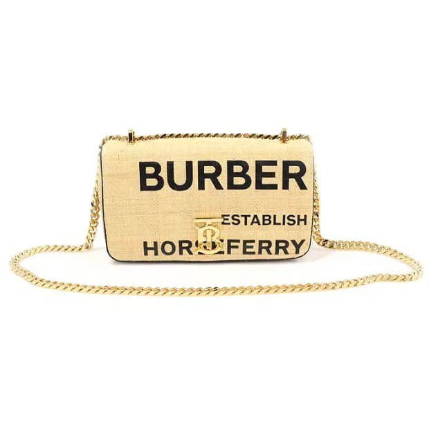 버버리 80302291 라피아 롤라 체인 숄더백 EP12919BU