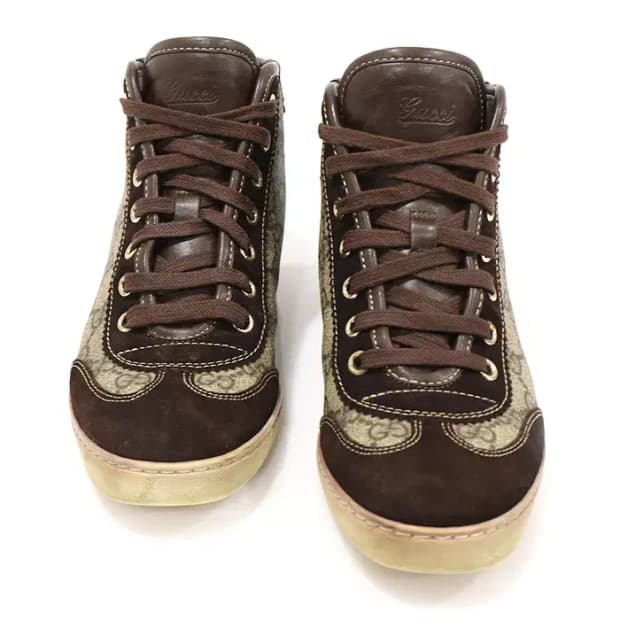 구찌 296568 GG 캔버스 하이탑 여성 스니커즈 EP66917GU