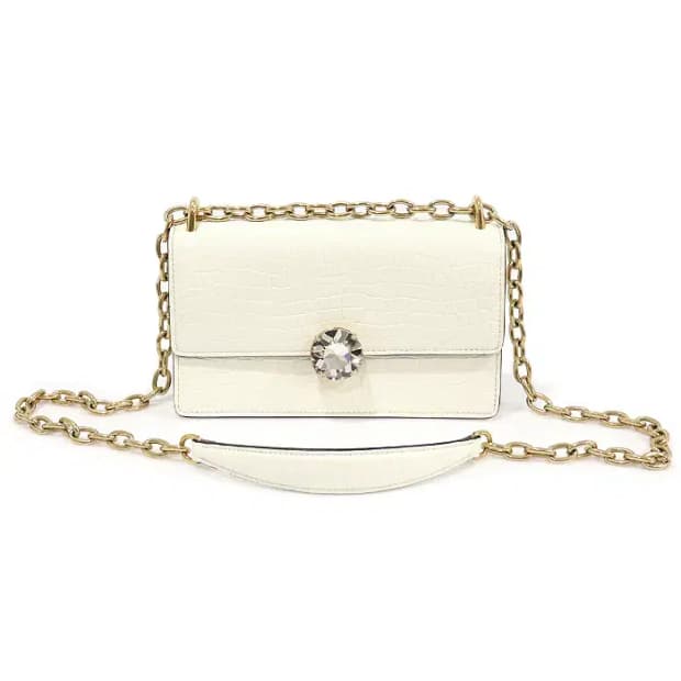 미우미우 5BD130 크로커다일 크리스탈 체인 숄더백 CO57183MIU