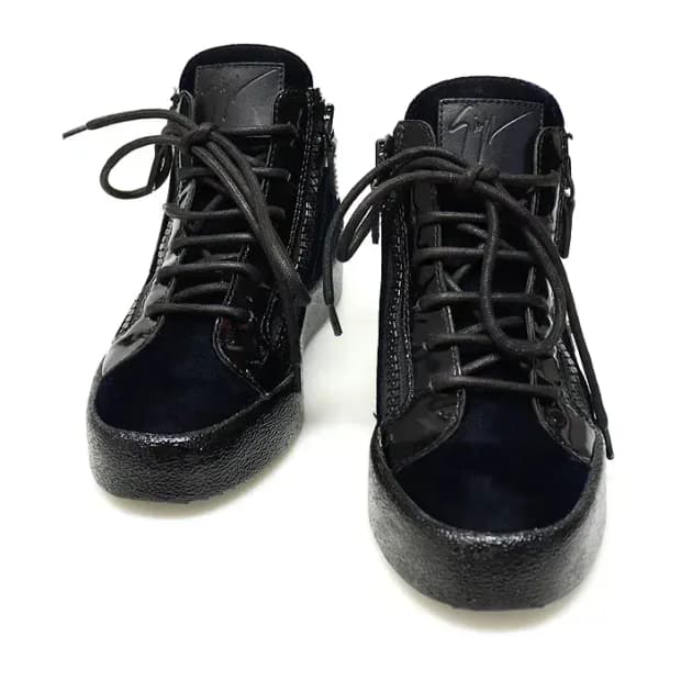 쥬세페자노티 네이비 벨벳 하이탑 여성 스니커즈 97061ETC