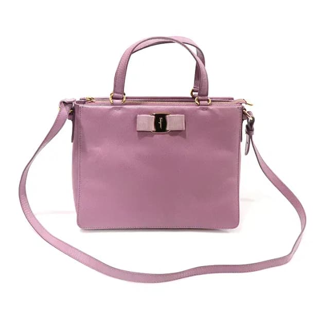 페라가모 21 E298 퍼플 트레이시 토트 2WAY EP72212FE