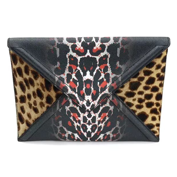 알렉산더맥퀸 352427 블랙 픽셀 송치 엔벨로프 클러치 48350ETC