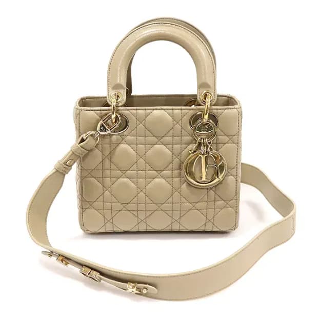 디올 M0538ONGE 샌드 램스킨 레이디 디올 스몰 CO29906CD