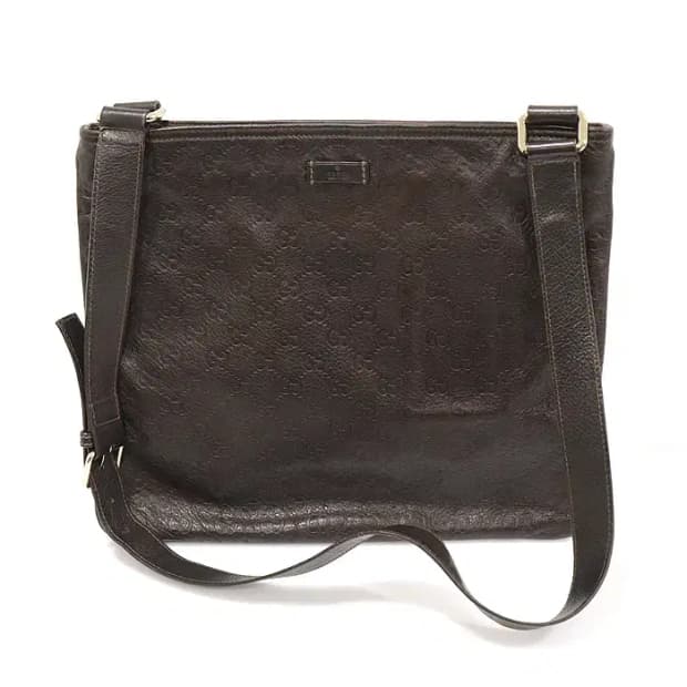 구찌 201446 다크 브라운 GG 시마 크로스백 EP32480GU