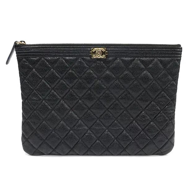 샤넬 A84406 블랙 보이 샤넬 뉴미듐 클러치 EP25305CH