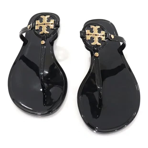 토리버치 9296001 블랙 러버 미니 밀러 쪼리 샌들 EP44523TB