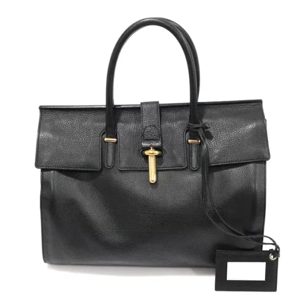 발렌시아가 411509 블랙 튜브 라운드 M 토트백 CO35569BC