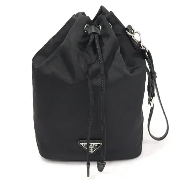 프라다 1NE369 블랙 테수토 나일론 버킷 파우치 CO08731PR