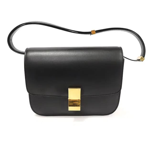 셀린느164173DLS 블랙 클래식 박스 미듐 숄더백 EP55437CE