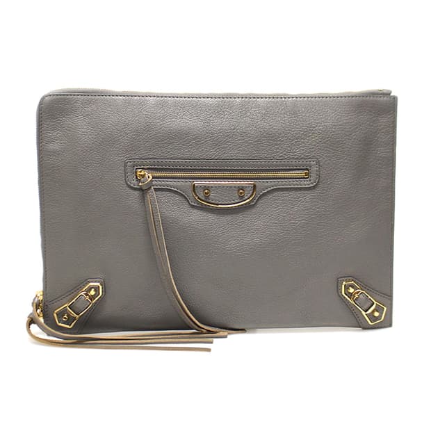 발렌시아가 390186 그레이 금장 엣지 모터 클러치