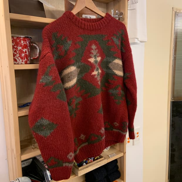 90s 에디바우어 울 니트