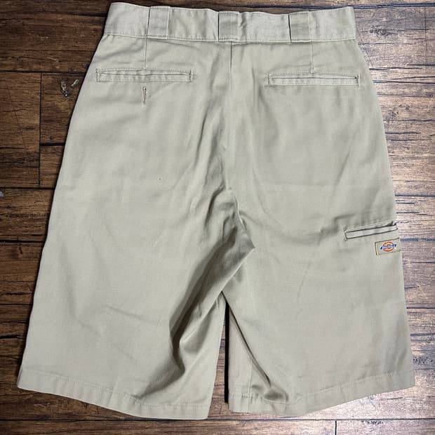 디키즈 빈티지 카키 워크 쇼츠 28인치 카고 하프팬츠