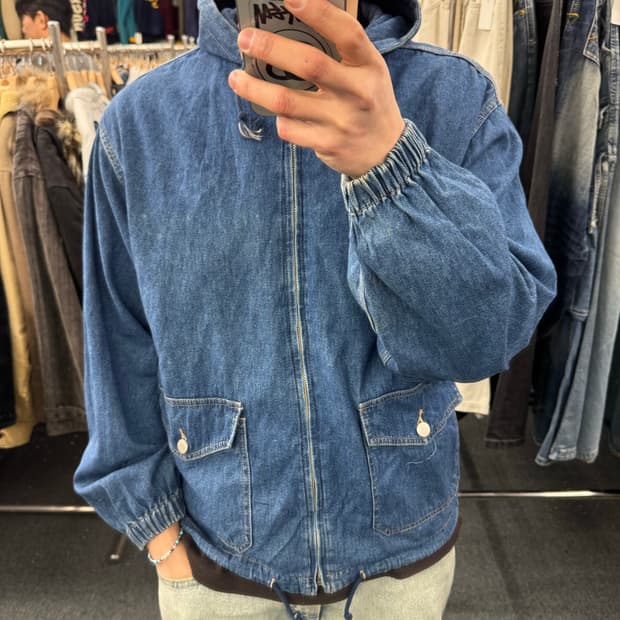 M)랭글러 빈티지 데님 후드집업