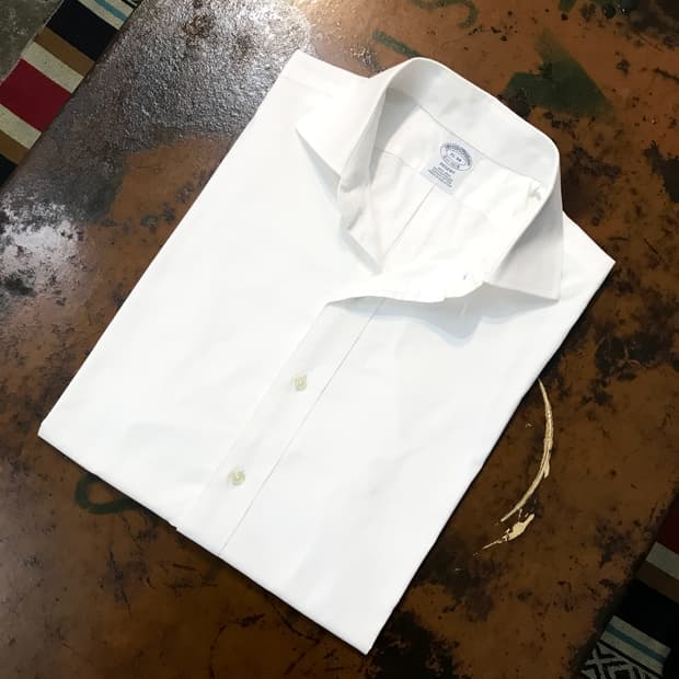 브룩스브라더스 화이트 드레스셔츠 남성 102 105 여성 루즈핏 