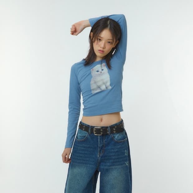 RETRIEVERCLUB CAT SLIM LONG SLEEVE BLUE