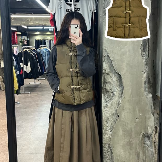 폴로 데님앤서플라이 덕다운 패딩 베스트 브라운 #csz2391 