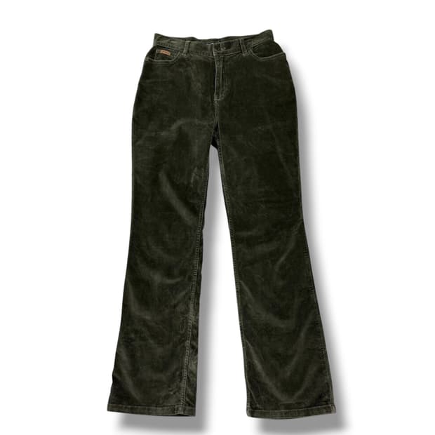 에디바우어 카키 코듀로이 부츠컷팬츠