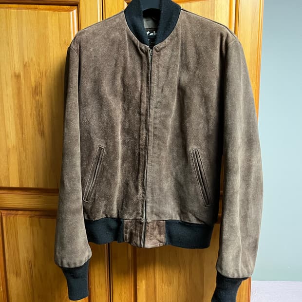 쇼트 스웨이드 가죽자켓(가죽봄버) 42