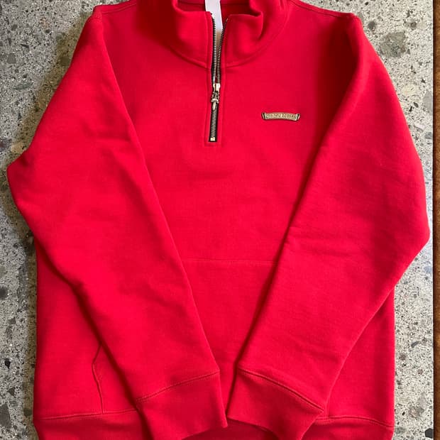 크롬하츠 세메터리 하프 집업 스웨트셔츠 M